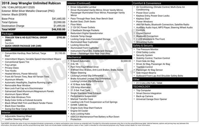 Used 2018 Jeep Wrangler Unlimited Rubicon image 7