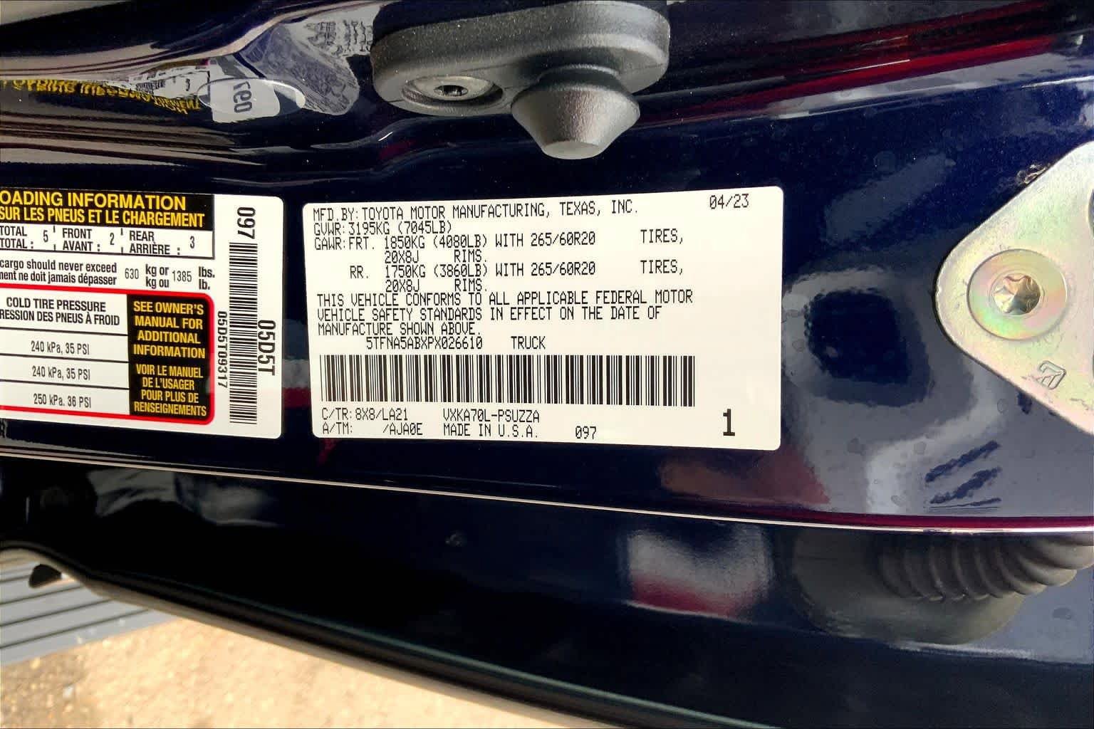 Used 2023 Toyota Tundra Platinum RWD image 35