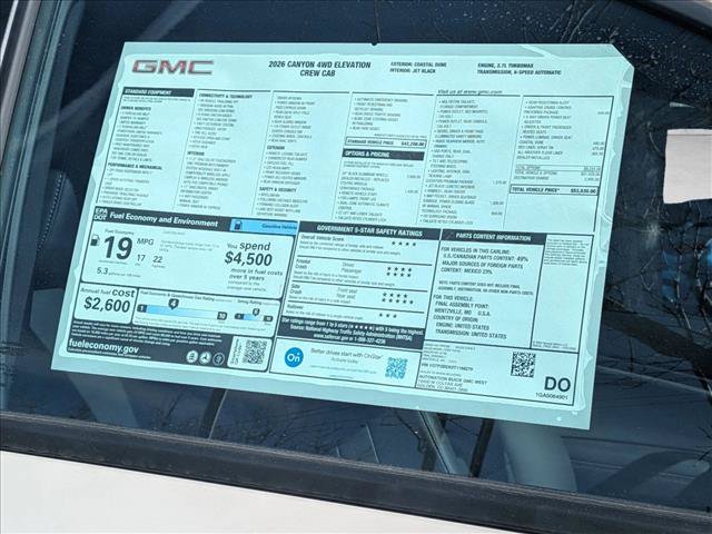 New 2026 GMC Canyon Elevation w/ Convenience Package AWD/4WD image 20