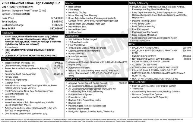 Used 2023 Chevrolet Tahoe High Country AWD/4WD image 38