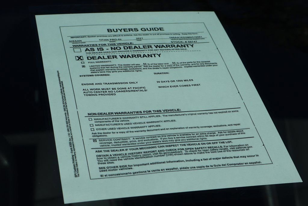 Used 2021 Nissan Titan PRO-4X w/ Pro-4x Convenience Package image 62