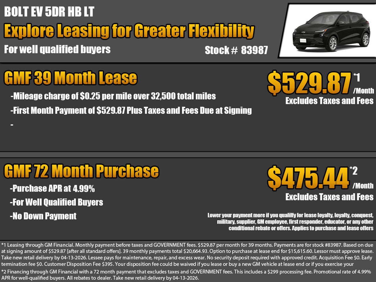 New 2027 Chevrolet Bolt LT w/ Comfort Package image 2