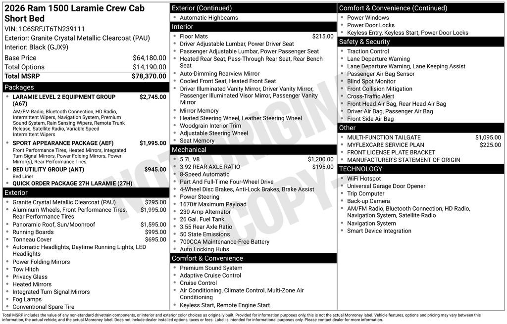 New 2026 RAM 1500 Laramie image 2
