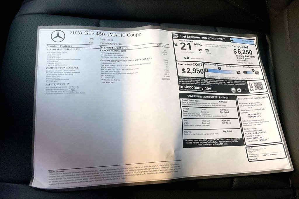 New 2026 Mercedes-Benz GLE 450 4MATIC image 14