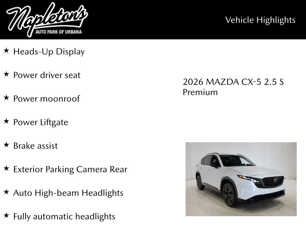 New 2026 MAZDA CX-5 2.5 S w/ Premium Package image 16