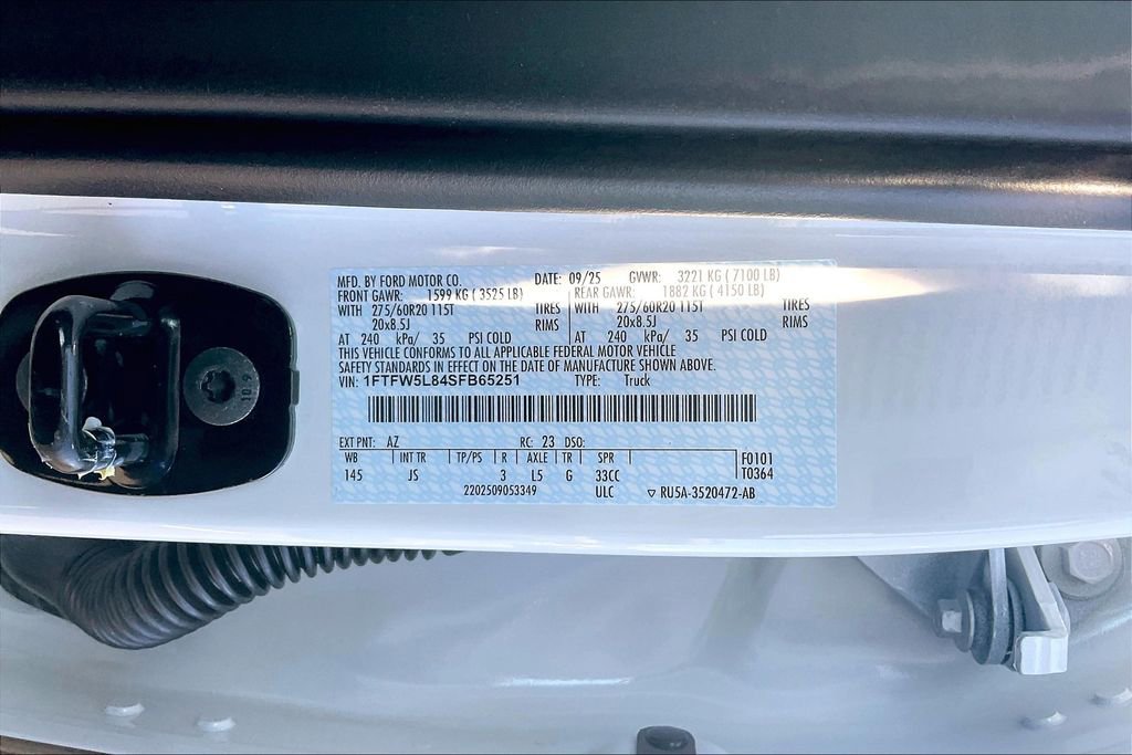 New 2025 Ford F150 Lariat w/ Equipment Group 501A Mid image 13