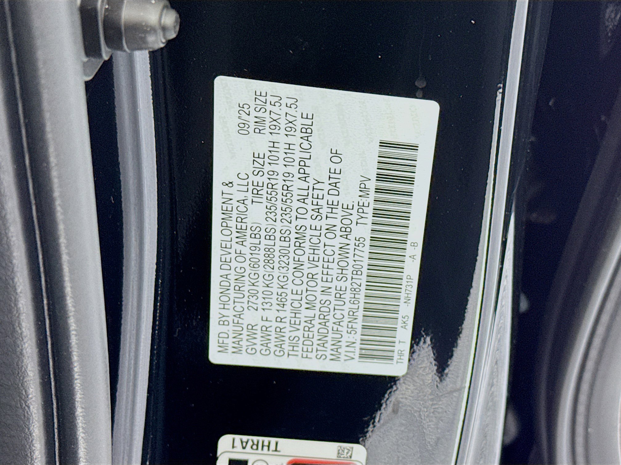 New 2026 Honda Odyssey Touring image 35