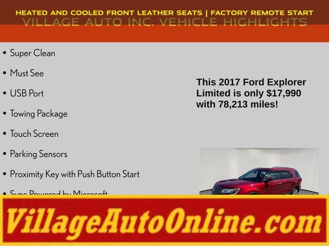 Used 2017 Ford Explorer Limited w/ Equipment Group 301A AWD/4WD image 8