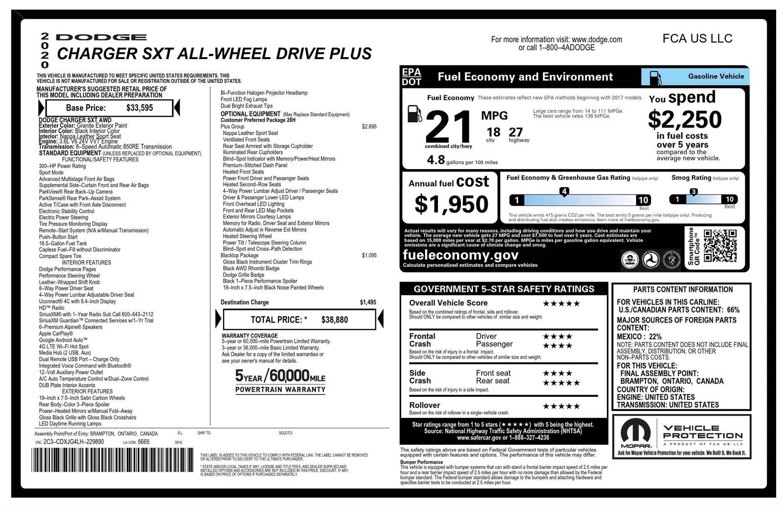 Used 2020 Dodge Charger SXT w/ Plus Group image 15