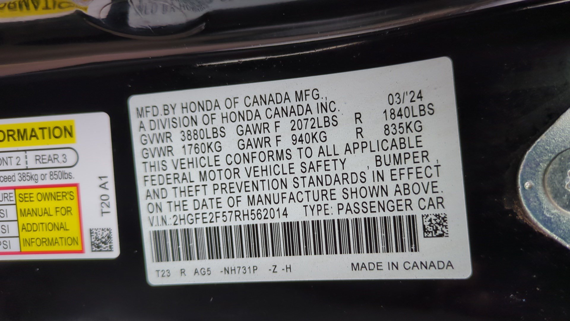 Used 2024 Honda Civic Sport image 33