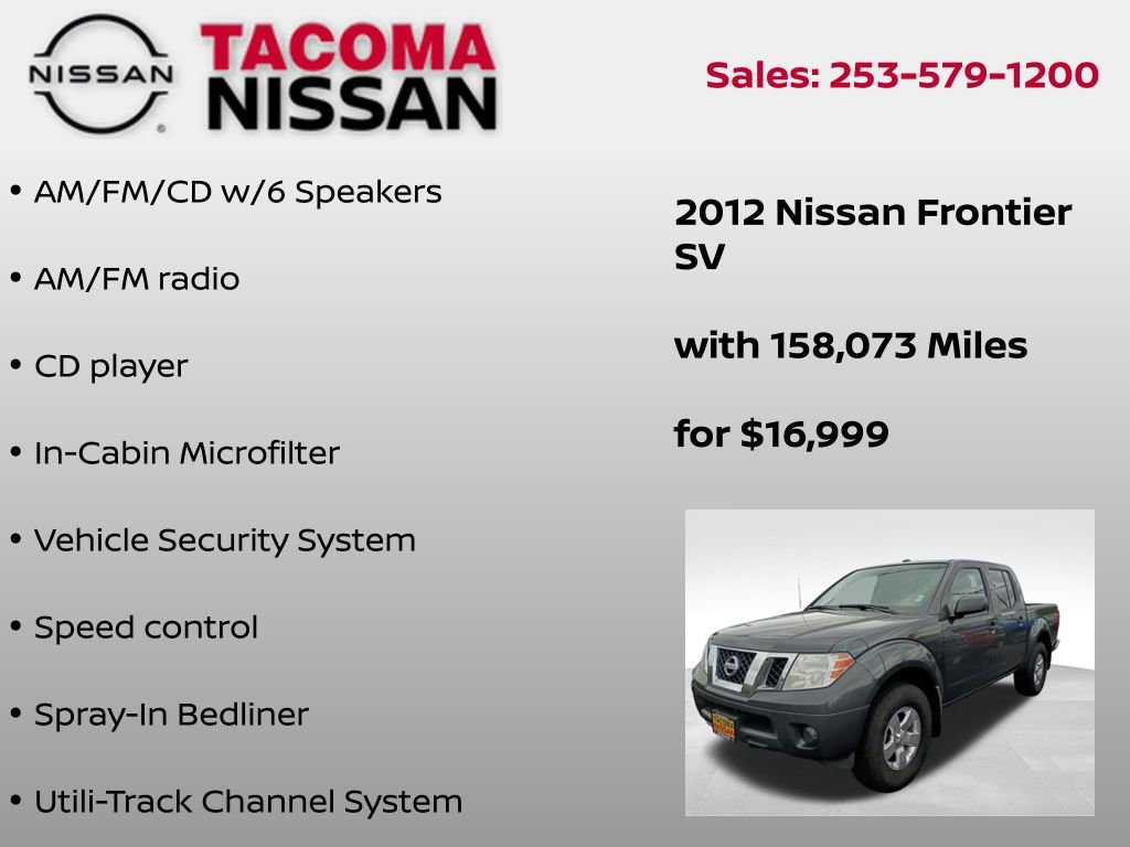 Used 2012 Nissan Frontier SV w/ SV Premium Utility Pkg AWD/4WD image 7