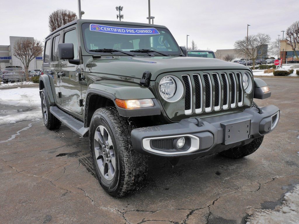 Used 2021 Jeep Wrangler Unlimited Sahara w/ Uconnect 4C Nav & Sound Group image 2