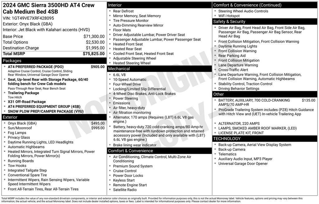 Certified 2024 GMC Sierra 3500 AT4 w/ AT4 Preferred Package image 4