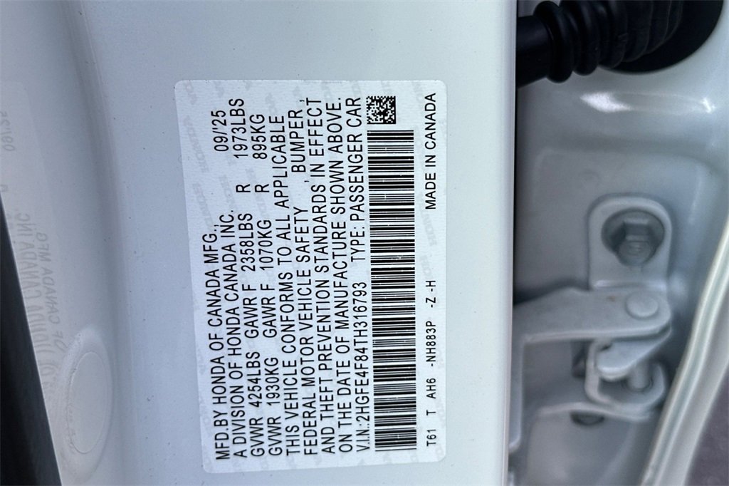 Certified 2026 Honda Civic Sport image 26