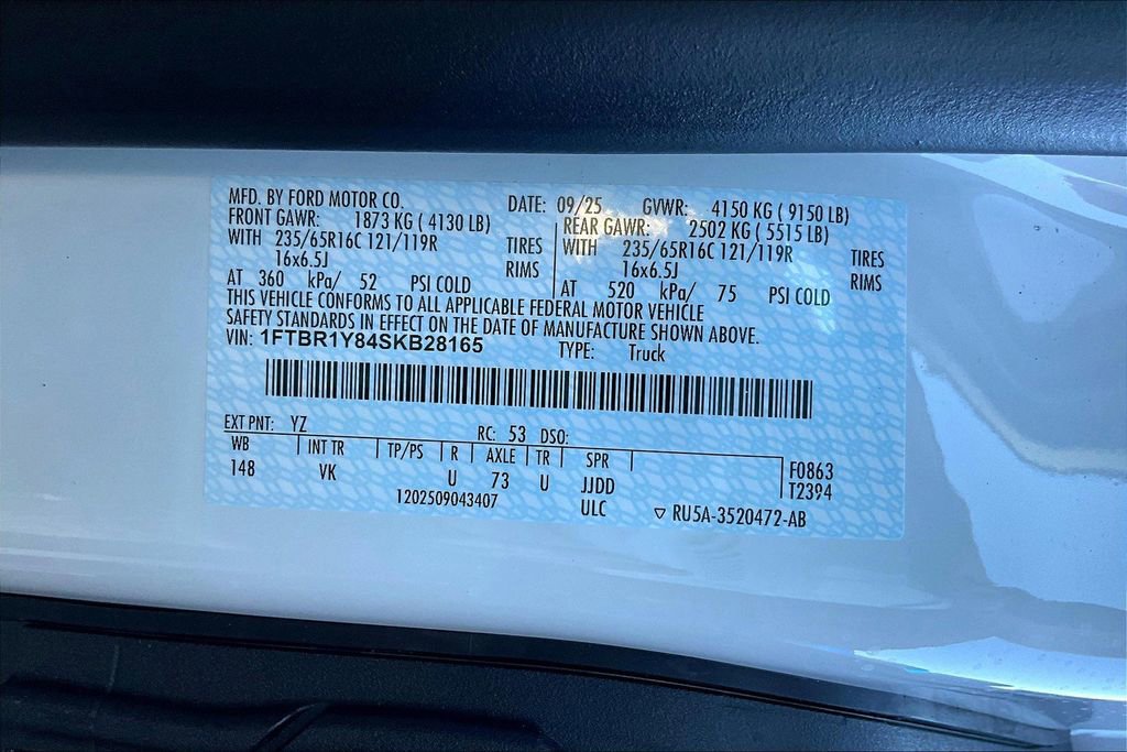 New 2025 Ford Transit 250 Low Roof w/ Load Area Protection Package image 14