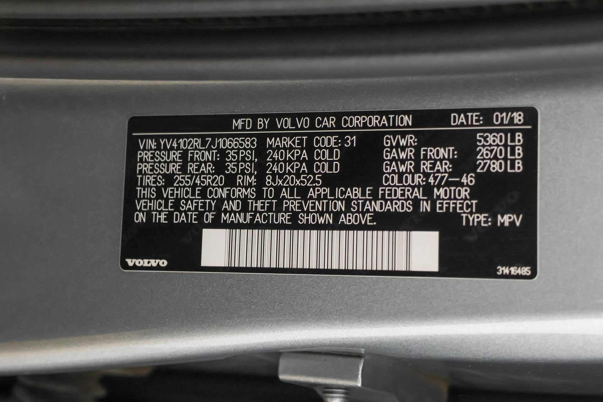 Used 2018 Volvo XC60 T5 Inscription w/ Convenience Package AWD/4WD image 52
