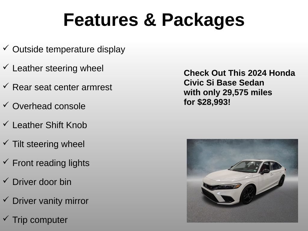 Certified 2024 Honda Civic Si image 24