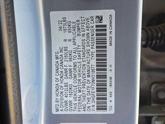 Used 2022 Honda Civic EX image 24