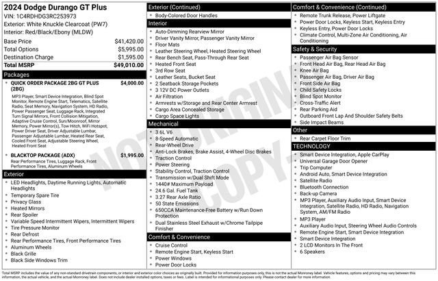 Used 2024 Dodge Durango GT RWD image 4
