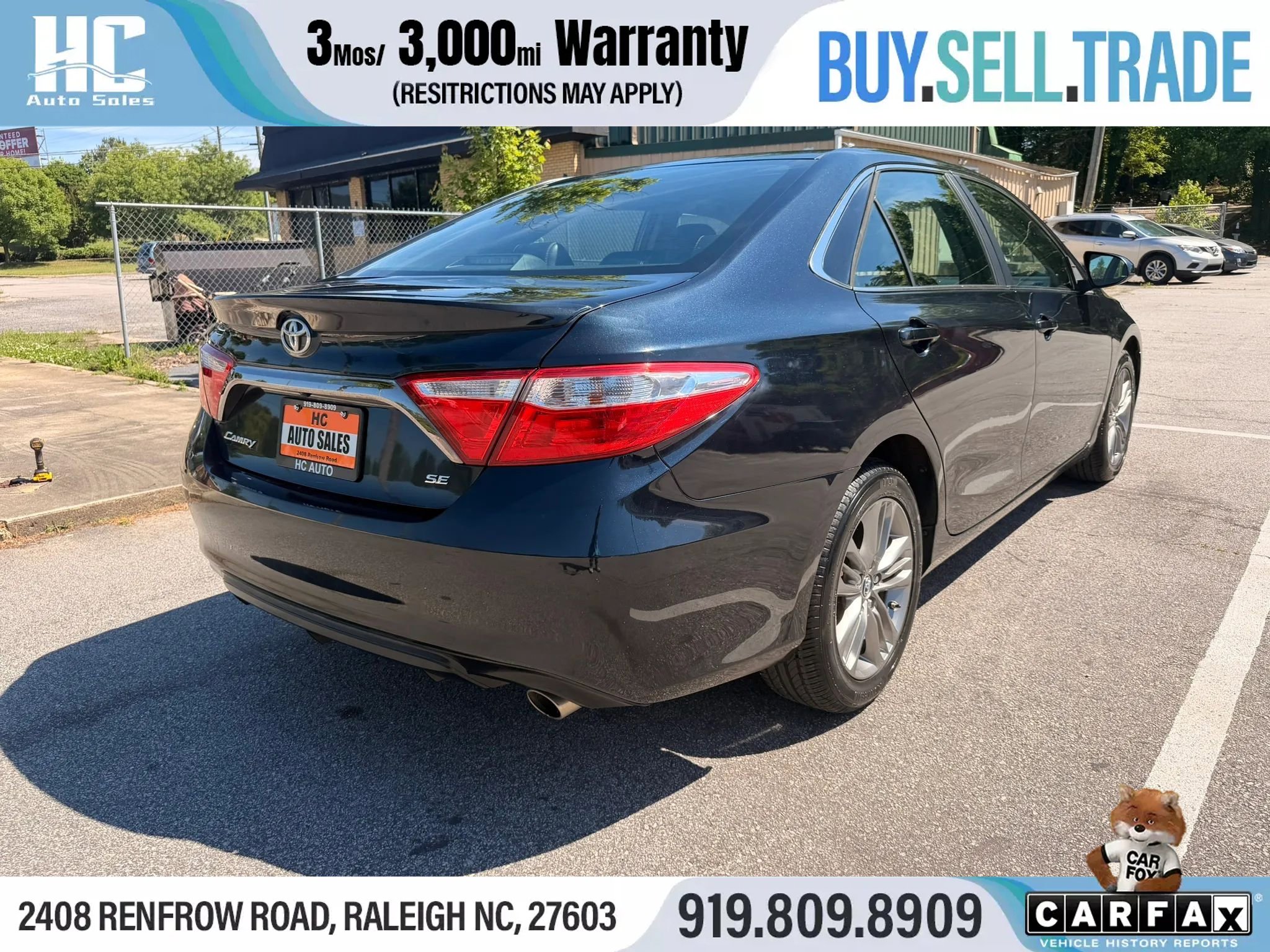Used 2016 Toyota Camry SE FWD image 5
