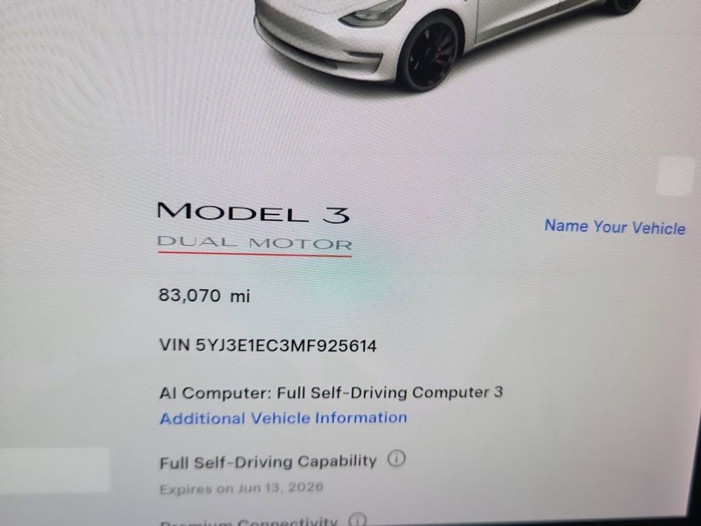 Used 2021 Tesla Model 3 Performance AWD/4WD image 2