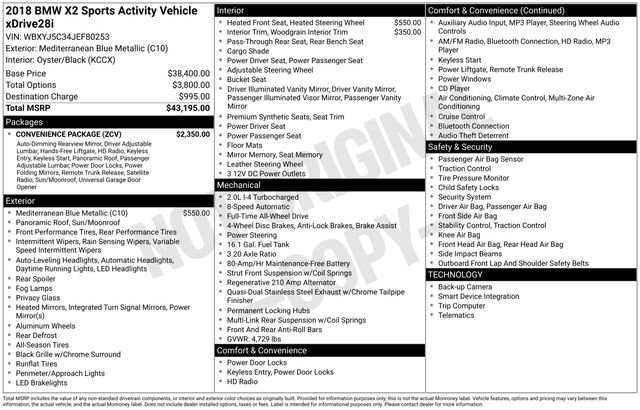 Used 2018 BMW X2 xDrive28i w/ Convenience Package image 43