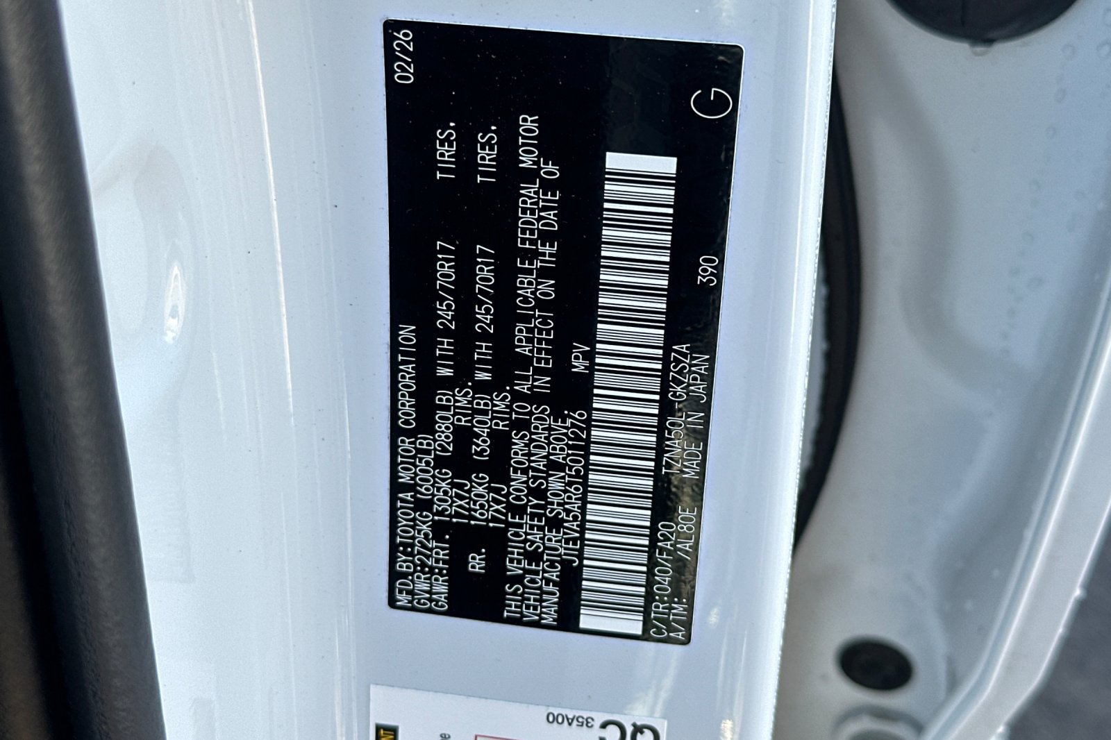Certified 2026 Toyota 4Runner SR5 RWD image 57