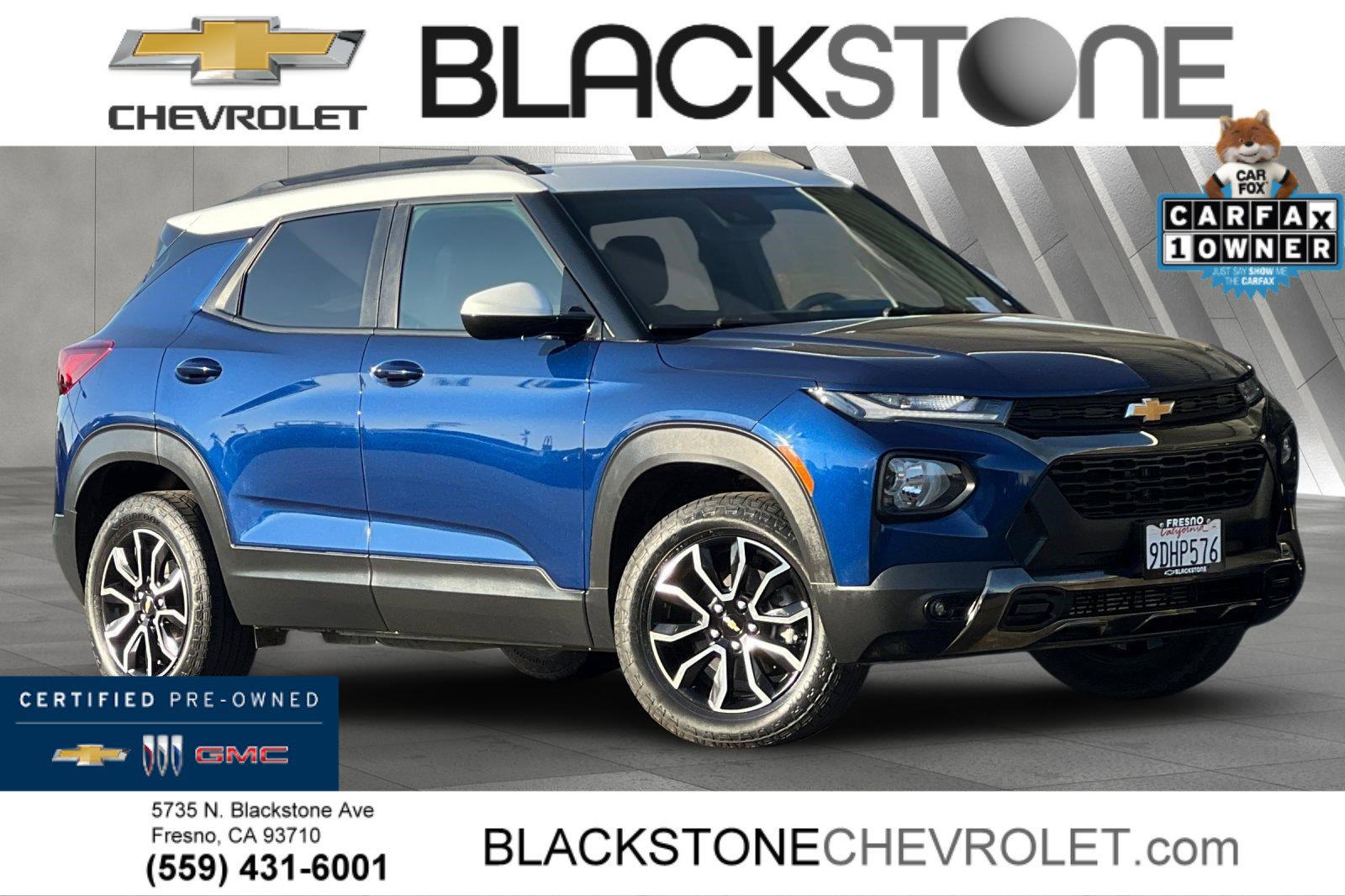 Certified 2022 Chevrolet TrailBlazer ACTIV w/ Technology Package