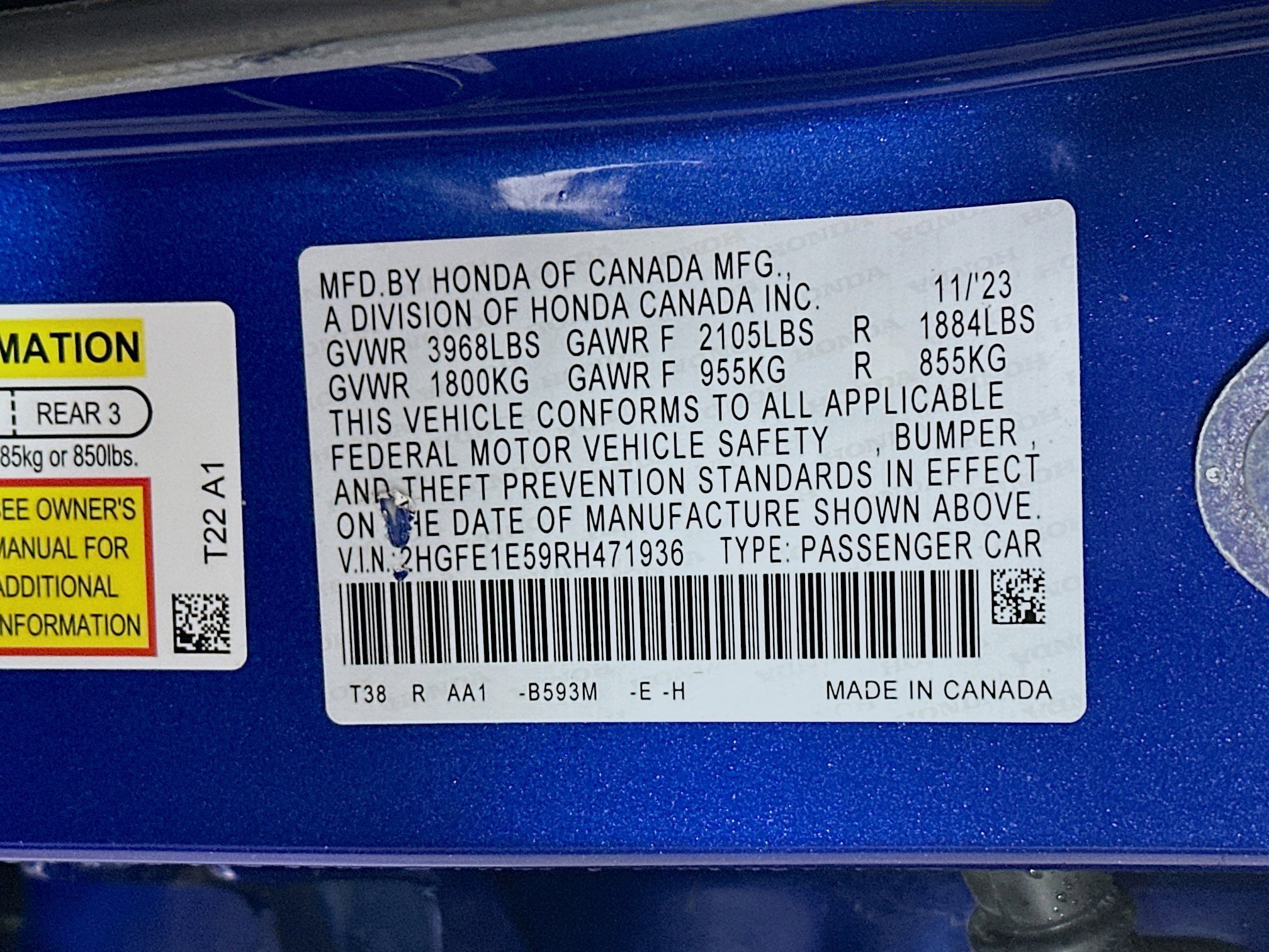 Certified 2024 Honda Civic Si image 31