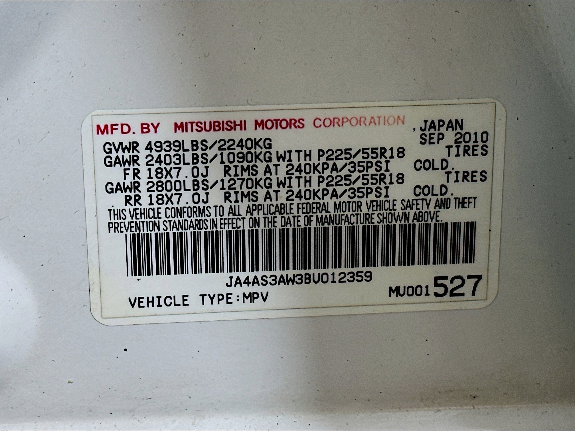 Used 2011 Mitsubishi Outlander SE image 29