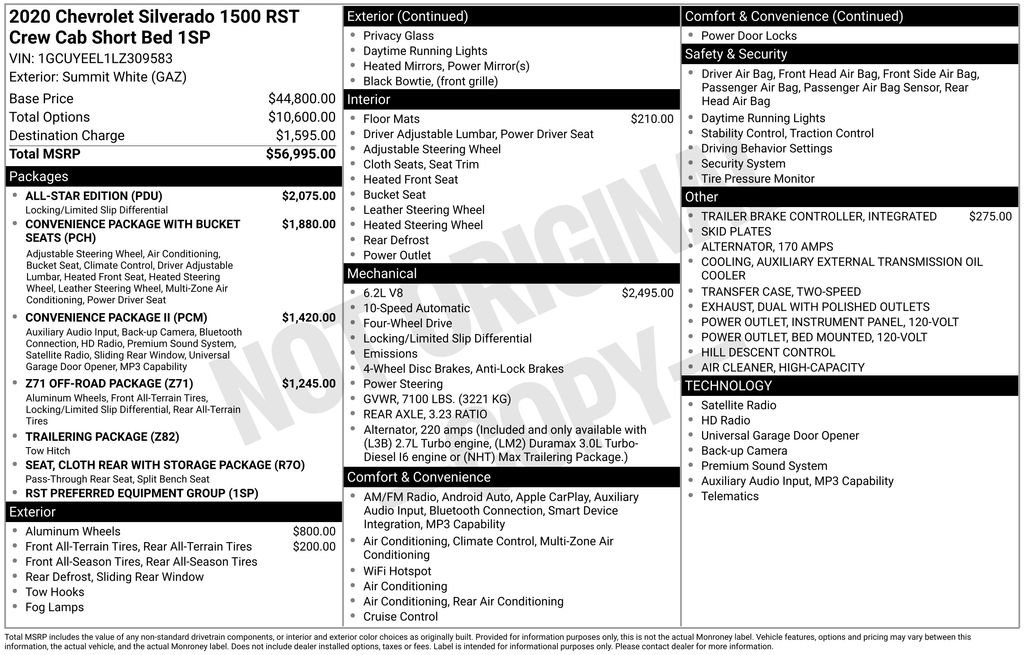 Used 2020 Chevrolet Silverado 1500 RST w/ All-Star Edition AWD/4WD image 6