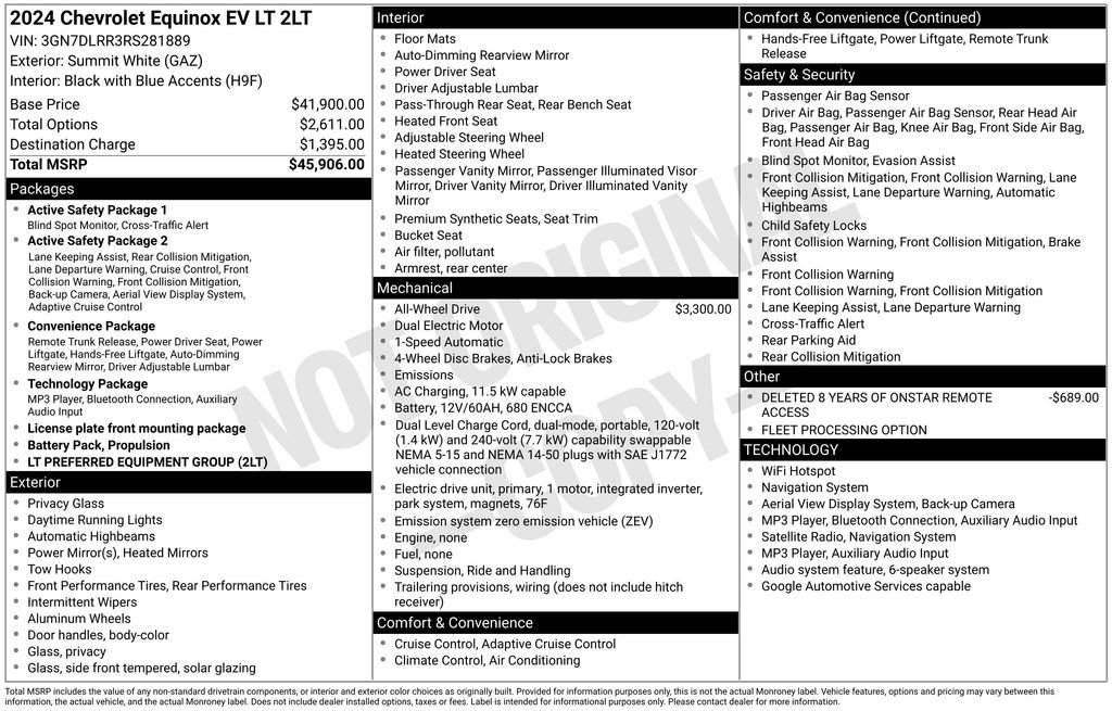 Used 2024 Chevrolet Equinox EV LT AWD/4WD image 37