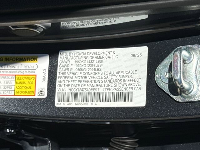 New 2025 Honda Accord SE image 28