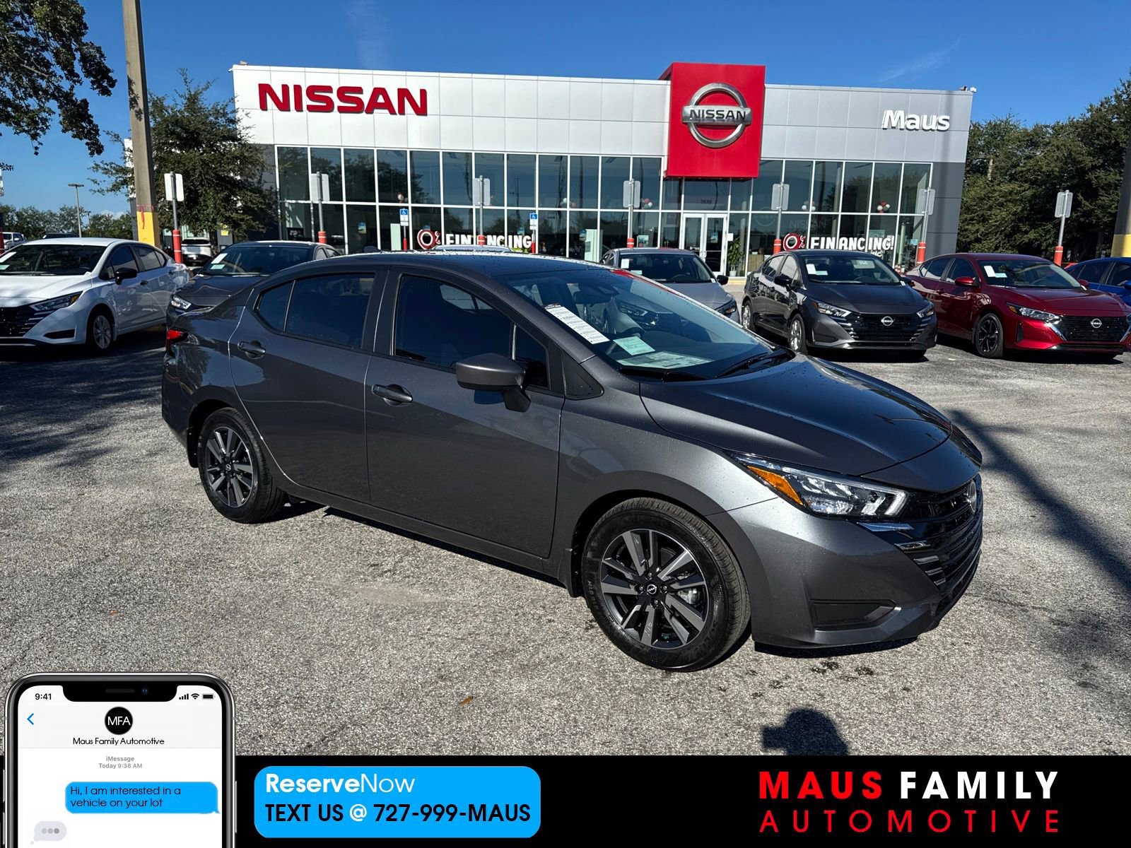 New 2025 Nissan Versa SV w/ Trunk Package