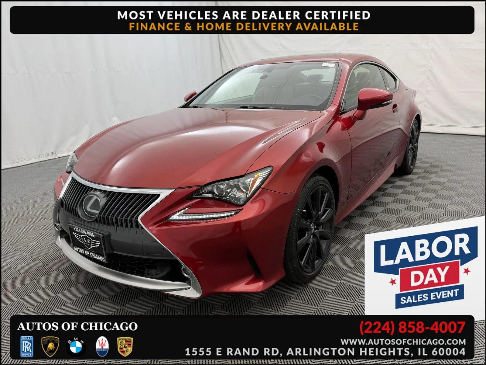 Used 2015 Lexus RC 350 AWD w/ Luxury Package
