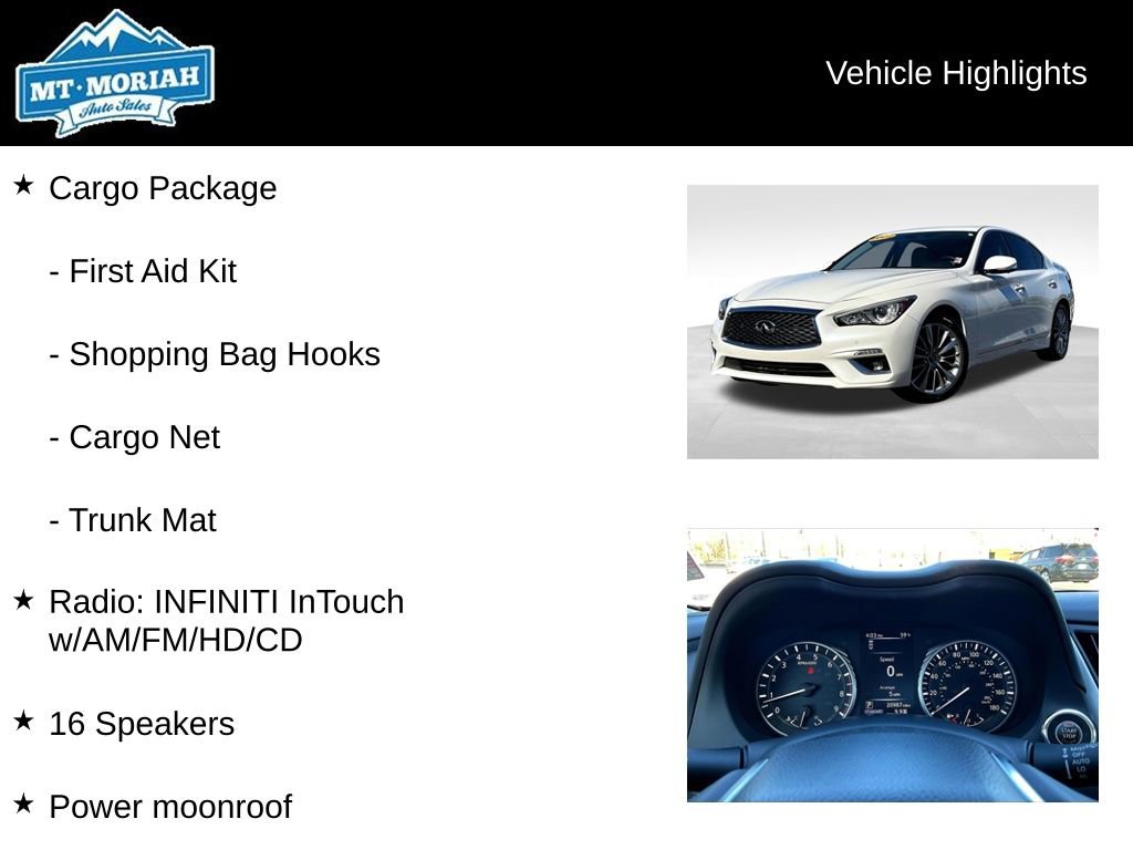 Used 2022 INFINITI Q50 Luxe w/ Cargo Package image 4