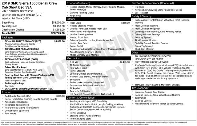 Used 2019 GMC Sierra 1500 Denali w/ Denali Ultimate Package image 11