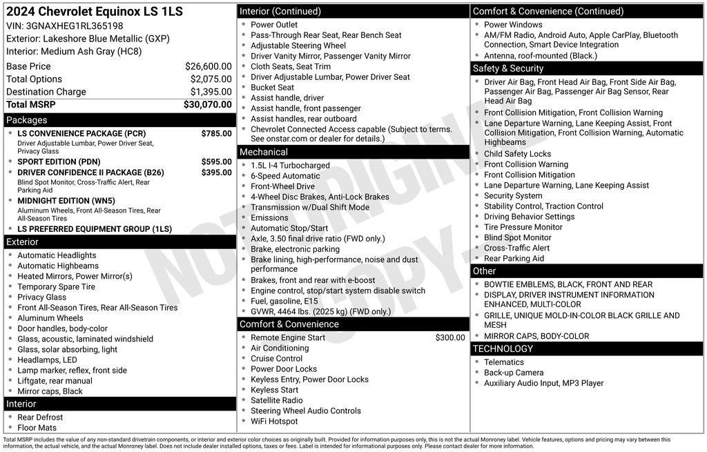 Used 2024 Chevrolet Equinox LS w/ LS Convenience Package image 3
