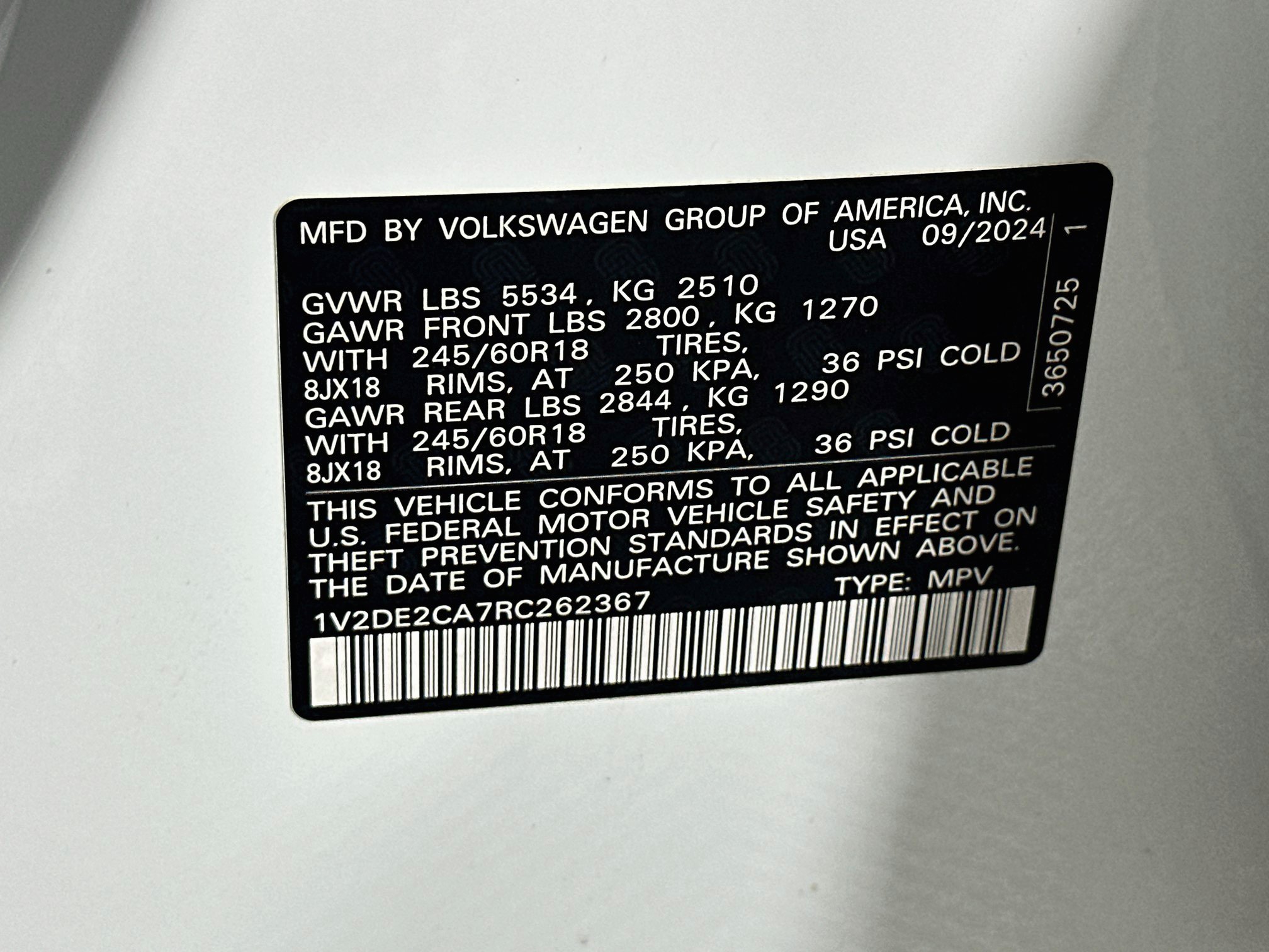 Used 2024 Volkswagen Atlas Cross Sport SE FWD image 12