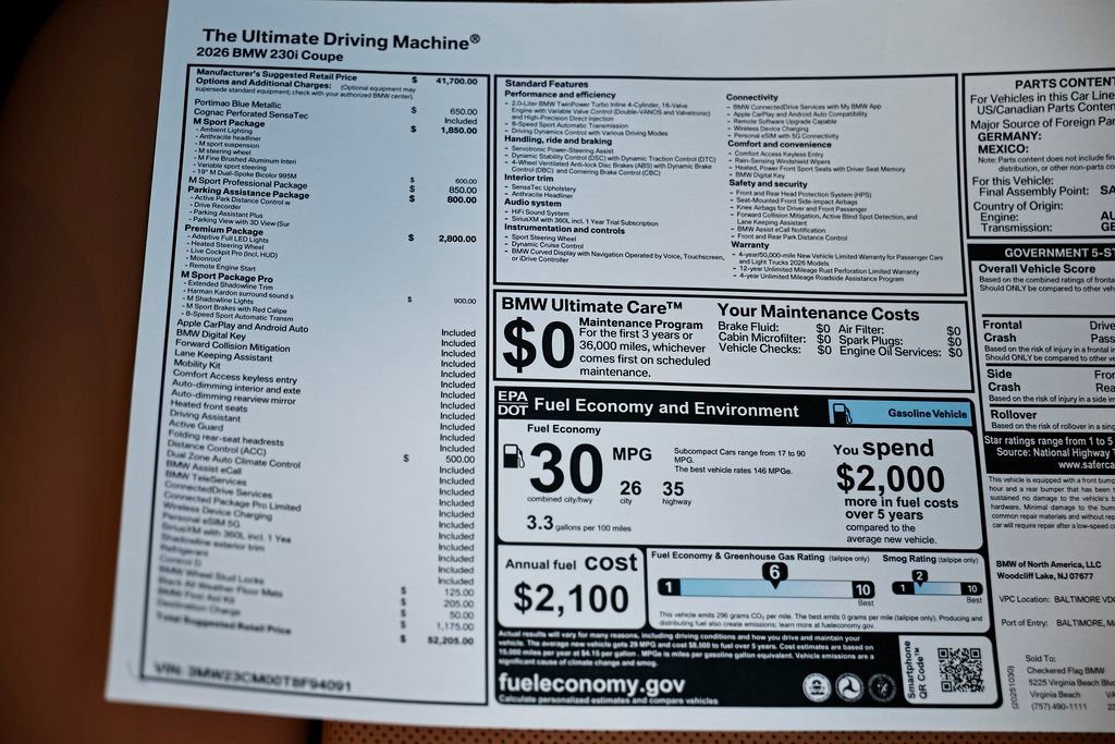 New 2026 BMW 230i 230i w/ Premium Package image 41