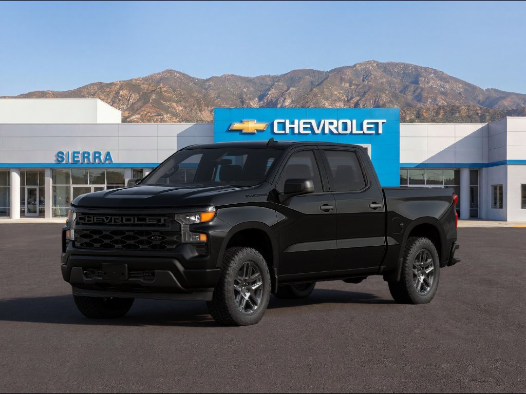 New 2026 Chevrolet Silverado 1500 Custom w/ LPO, Dark Essentials Package RWD image 1
