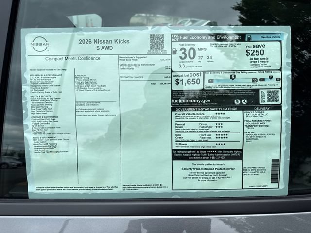 New 2026 Nissan Kicks S AWD/4WD image 29