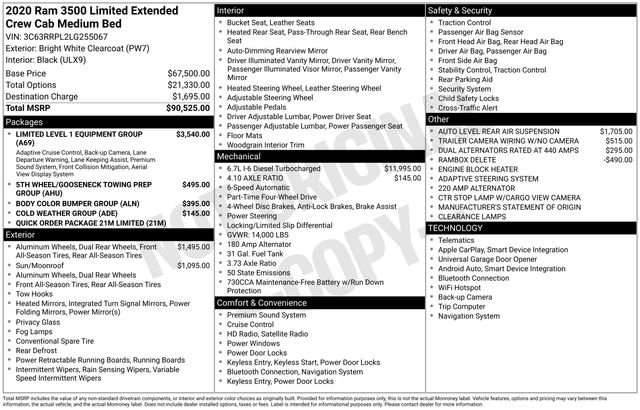 Used 2020 RAM 3500 Limited image 3