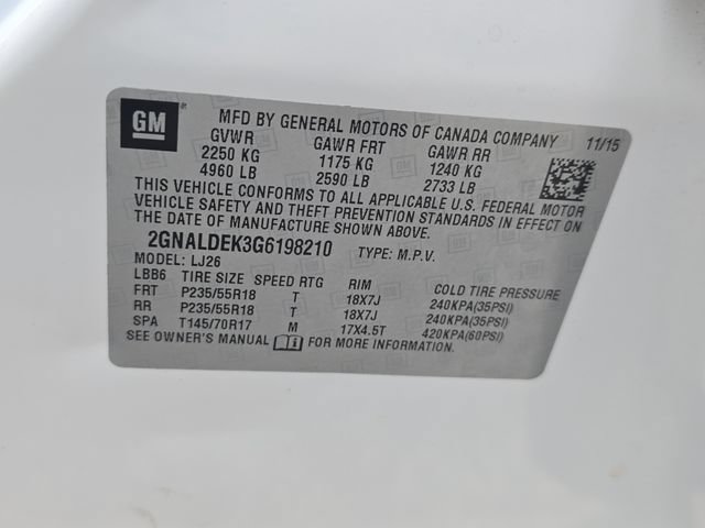 Used 2016 Chevrolet Equinox LTZ w/ Enhanced Convenience Package FWD image 29