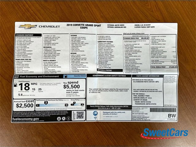 Used 2019 Chevrolet Corvette Grand Sport image 53