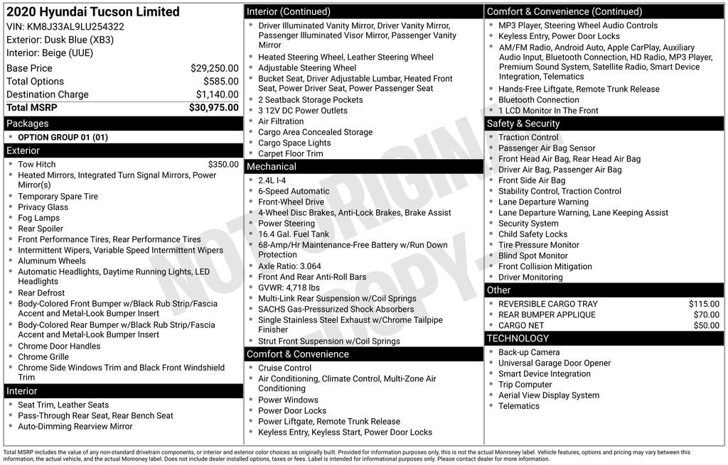 Used 2020 Hyundai Tucson Limited image 4