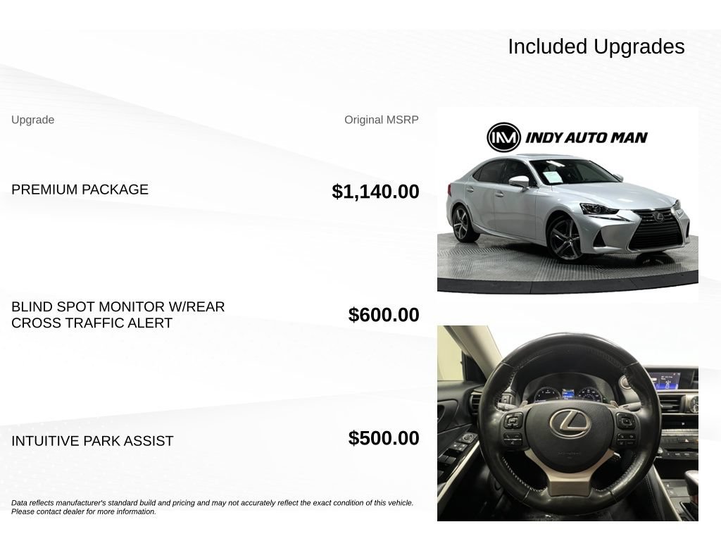 Used 2017 Lexus IS 200t w/ Premium Package RWD image 18