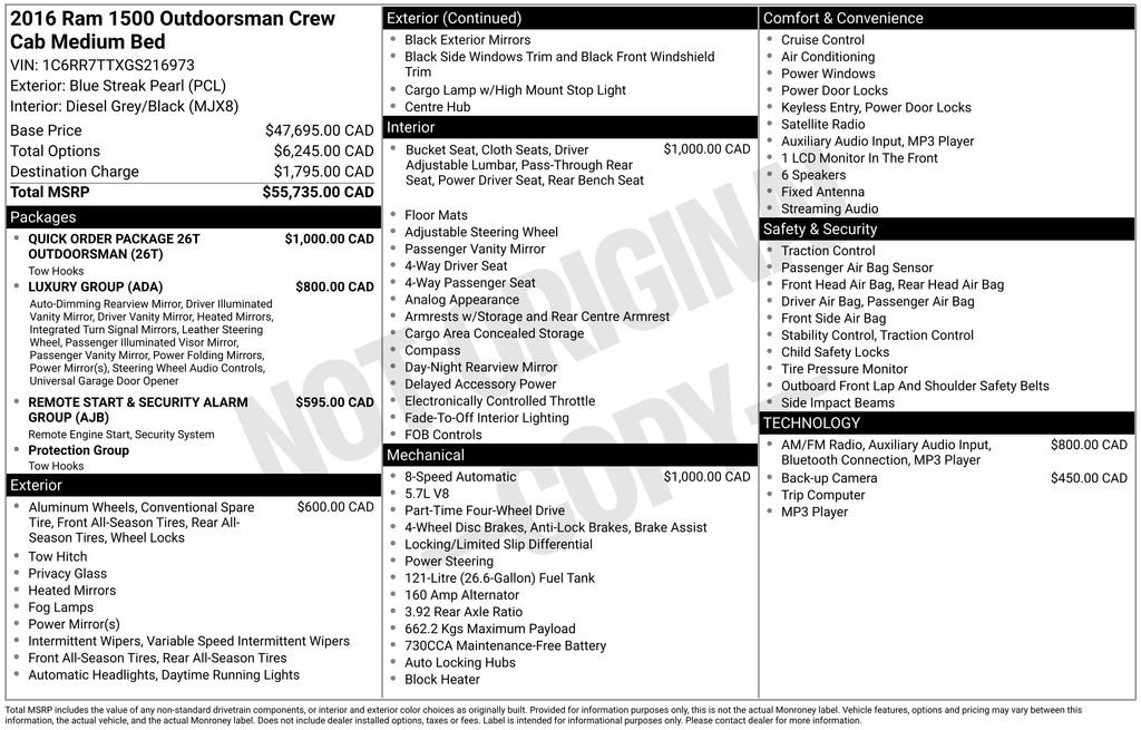 Used 2016 RAM 1500 Outdoorsman image 31