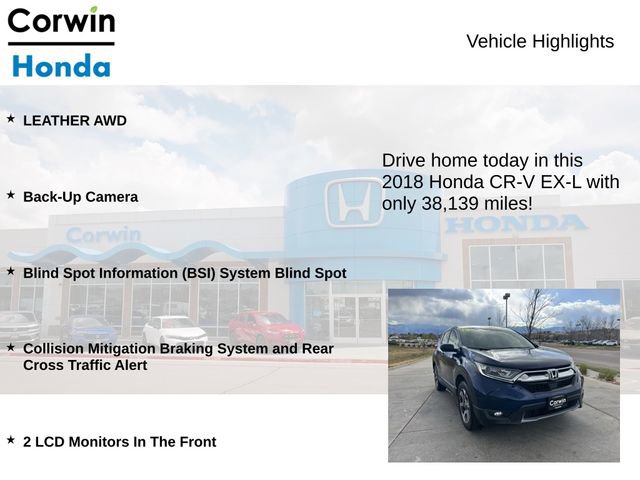 Used 2018 Honda CR-V EX-L image 6