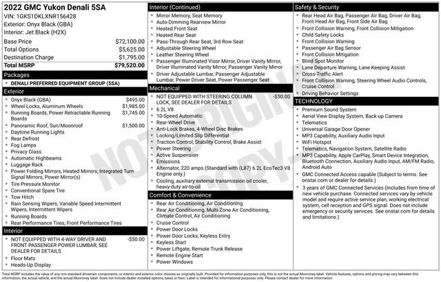 Used 2022 GMC Yukon Denali RWD image 4